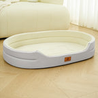 All-Season Dog Bed: Warm & Secure Sofa Bed for Large and Small Dogs (Teddy)