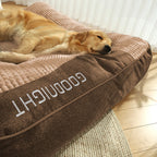 Large Thick Scratch-resistant Spine Protection Dog Cushion Bed